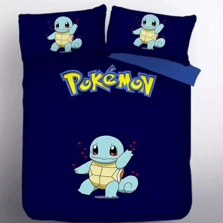 Squirtle Pokemon Bedding Custom Anime Bed Set