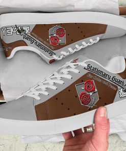 Stationary Guard Uniform Attack On Titan Low top Leather Stan Smith Sneaker, Casual Shoes