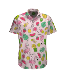 Summer Flamingo Hawaiian Shirt
