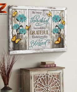 Sympathy Canvas So Very Thankful Butterfly Wall Art Decor Sympathy Canvas So Very Thankful Butterfly Wall Art Decor
