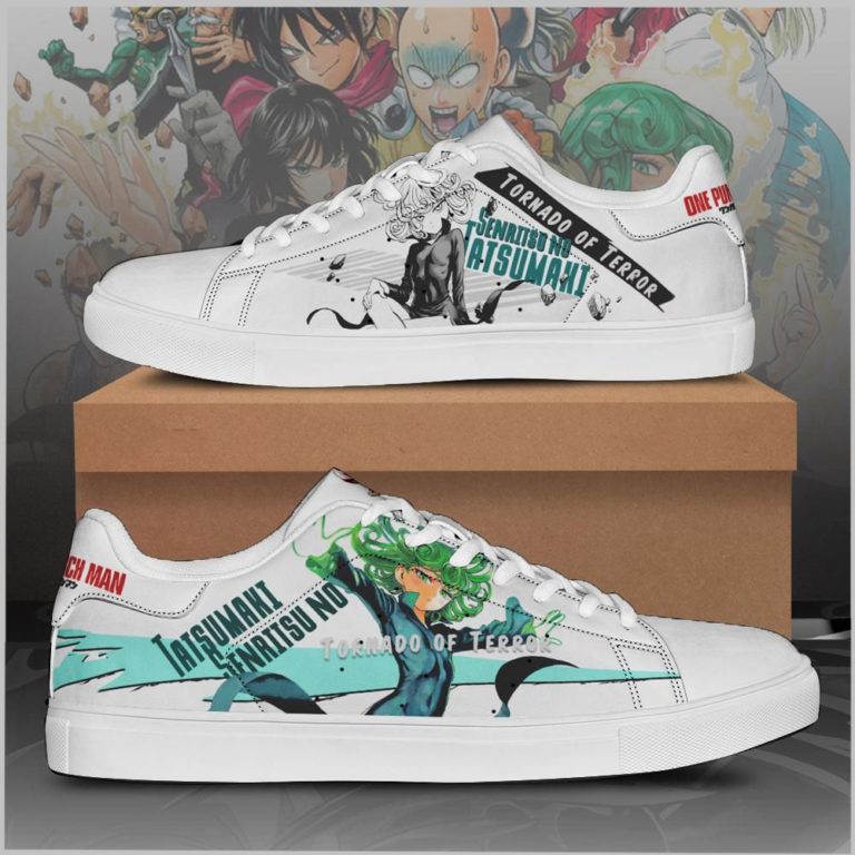 Tatsumaki One Punch Man Low top Leather Stan Smith Shoes, Custom Sneaker