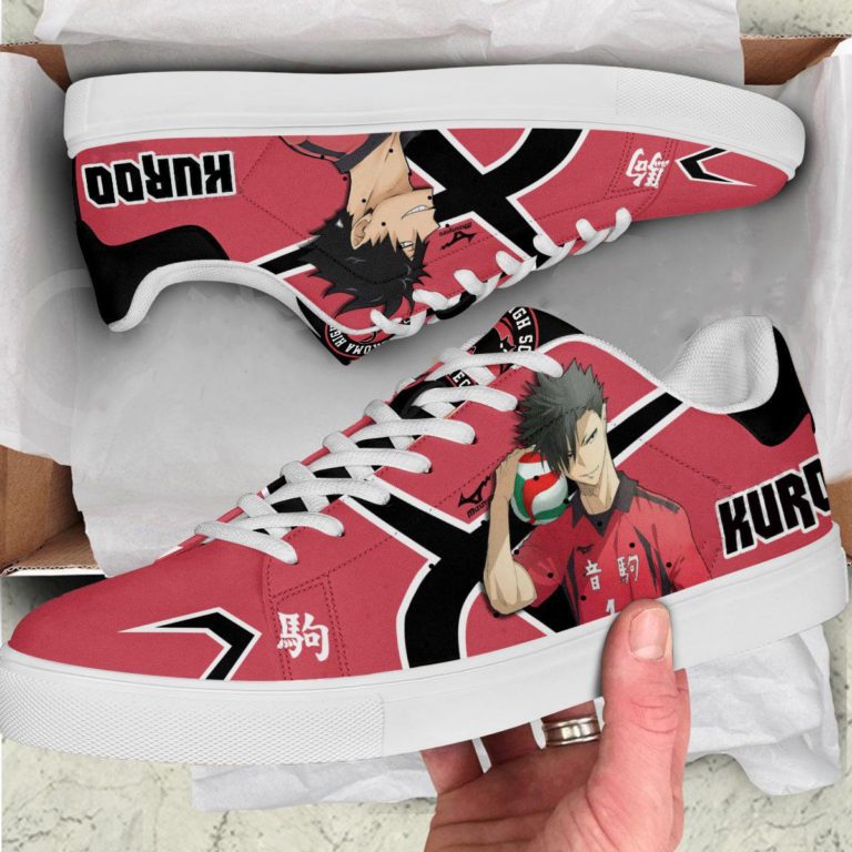 Tetsuro Kuroo Haikyuu Low top Leather Stan Smith Sneaker, Casual Shoes