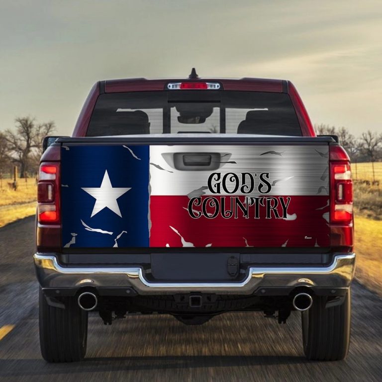 Texas Truck Tailgate Sticker God’s Country 517TD