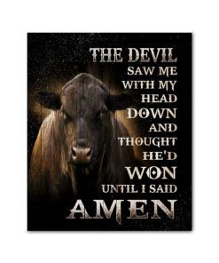 The Devil Angus Cow Wall Art Decor The Devil Angus Cow Wall Art Decor