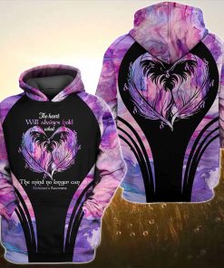 The Heart Will Always Hold – Alzheimer Awareness All Over Printed Hoodie