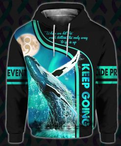 The Only Way To Go Is Up – Suicide Prevention All Over Printed Hoodie
