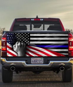 The Thin Blue Line Truck Tailgate Decal The Thin Blue Line Truck Tailgate Decal