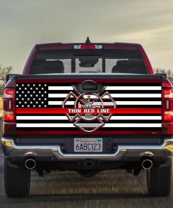 Thin Red Line Truck Tailgate Decal Sticker Wrap