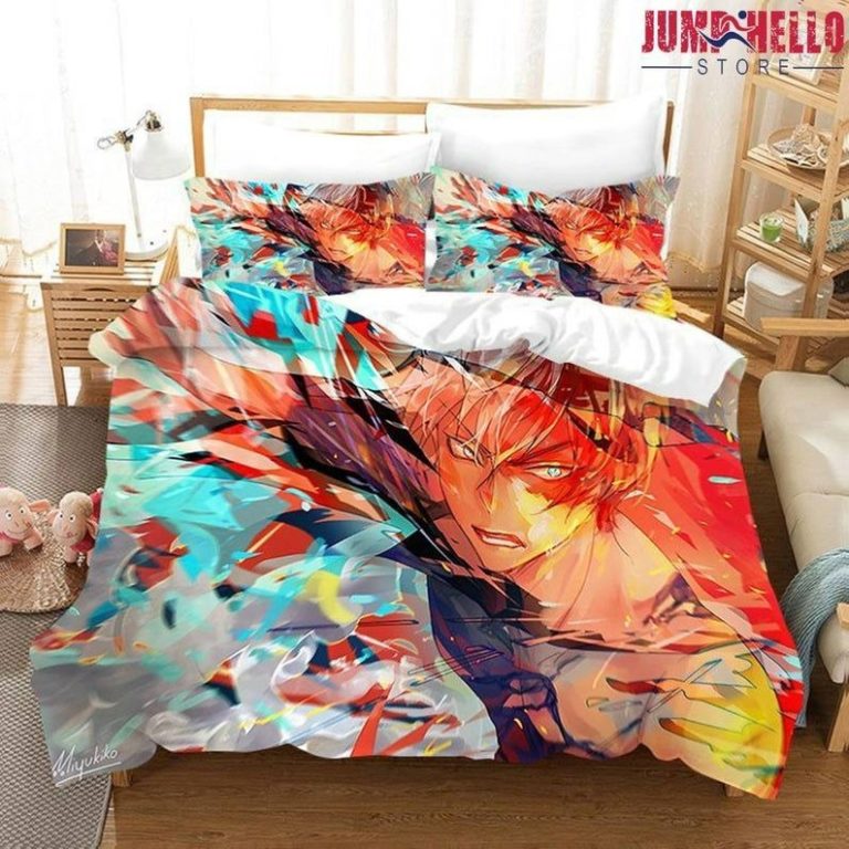 Todoroki Hot x Cool My Hero Academia Bedding Custom Anime Bed Set