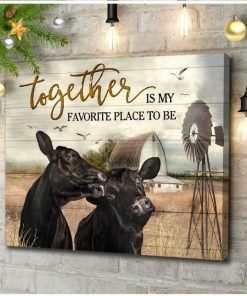 Together Angus Cow Wall Art Decor Together Angus Cow Wall Art Decor