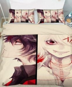 Tokyo Ghoul Bed Set Kaneki Ken And Touka Kirishima Anime Bedding