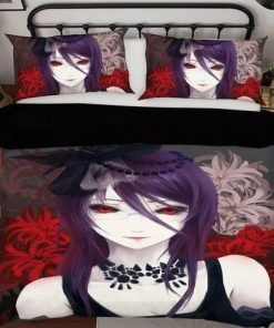 Tokyo Ghoul Bed Set Rize Kamishiro Anime Bedding