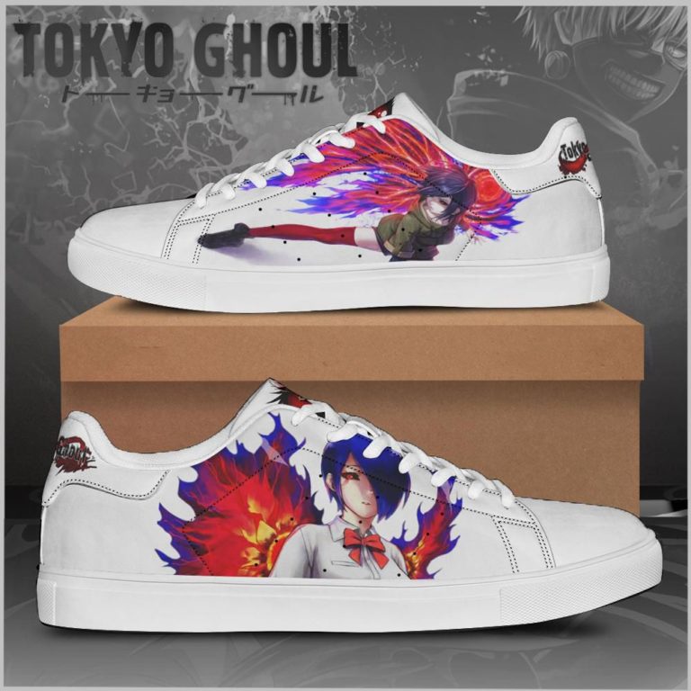 Touka Kirishima Tokyo Ghoul Low top Leather Stan Smith Shoes, Custom Sneaker