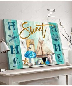 Turtle Home Sweet Home Wall Art Coastal Decor