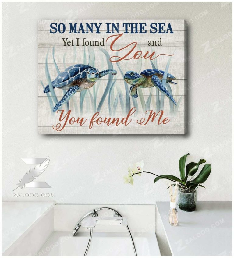 Turtle I Found You Wall Art Coastal Decor