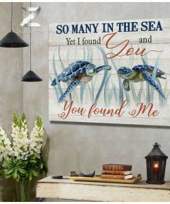 Turtle I Found You Wall Art Coastal Decor