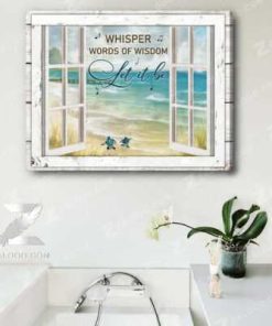 Turtle Let It Be Wall Art Coastal Decor