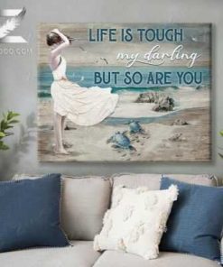 Turtle Life Is Tough Wall Art Coastal Decor