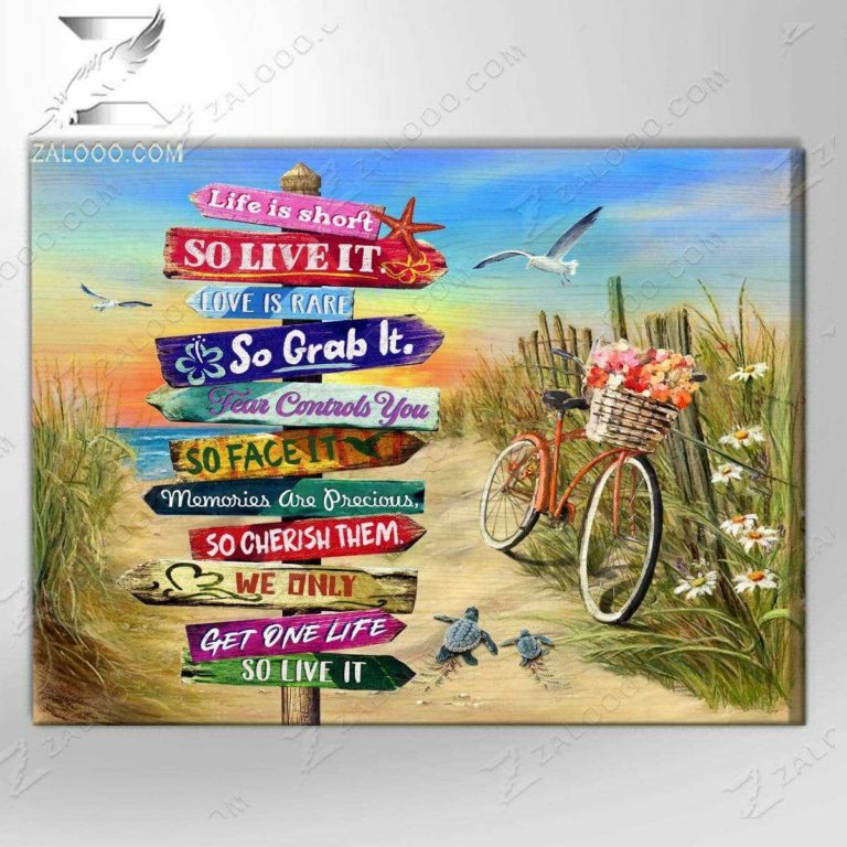 Turtle Live It Wall Art Coastal Decor