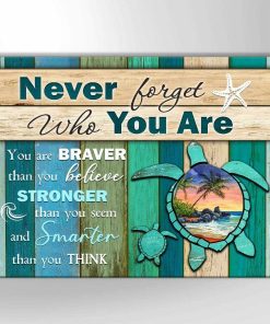 Turtle You Are Braver Than You Believe Wall Art Coastal Decor Turtle You Are Braver Than You Believe Wall Art Coastal Decor