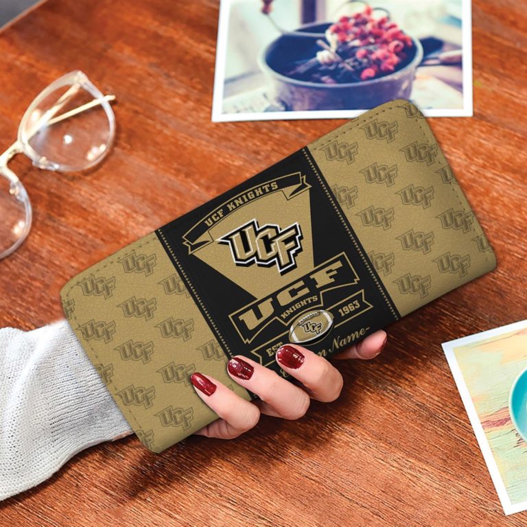 UCF Knights Custom Name Zippy Long Wallets