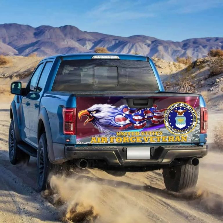 United States Air Force Veteran American Truck Tailgate Decal Sticker Wrap