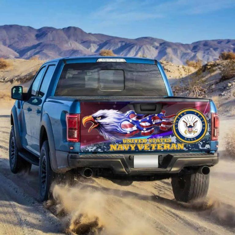 United States Navy Veteran American Truck Tailgate Decal Sticker Wrap