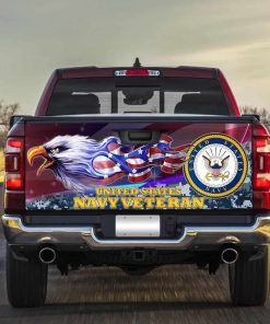 United States Navy Veteran American Truck Tailgate Decal Sticker Wrap United States Navy Veteran American Truck Tailgate Decal Sticker Wrap