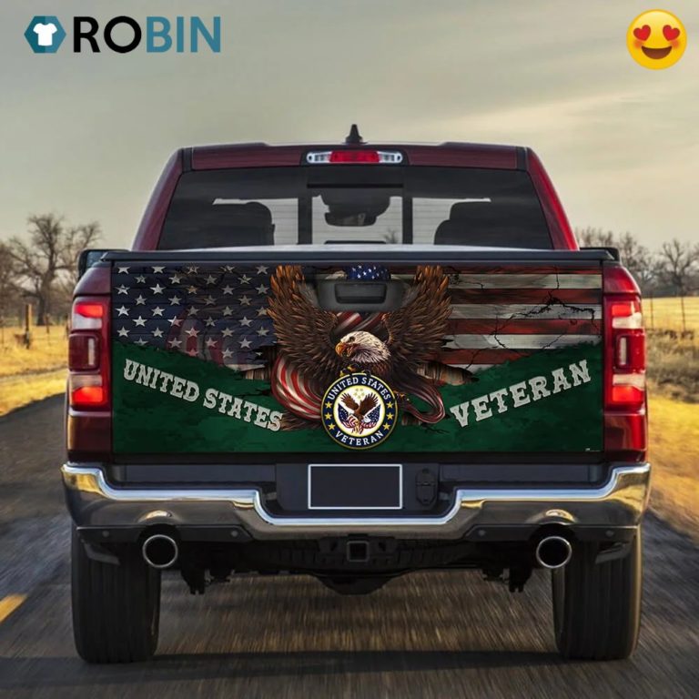 United States Veteran Truck Tailgate Decal PN475TDv5