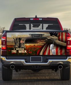 U.S. Veteran I Walked The Walk Truck Tailgate Wrap