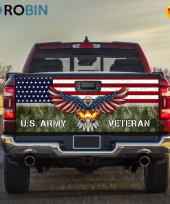 U.S. Veteran Truck Tailgate Decal Sticker Wrap