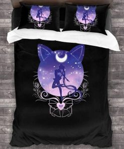 Usagi Moon Cat Sailor Moon Bed Set Custom Anime Bedding