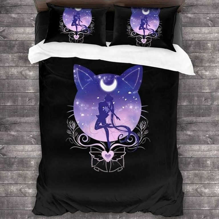 Usagi Moon Cat Sailor Moon Bed Set Custom Anime Bedding