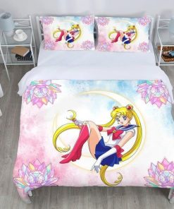 Usagi Super Sailor Moon Bedding Custom Anime Bed Set