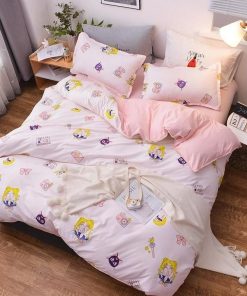 Usagi Tsukino Chibi Sailor Moon Bed Setding Custom Anime Bed Set