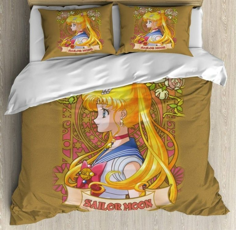 Usagi Tsukino Cute Sailor Moon Bed Setding Custom Anime Bed Set