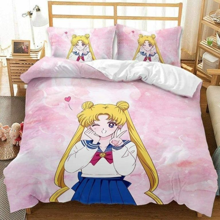 Usagi Tsukino Primitive Sailor Moon Bed Setding Custom Anime Bed Set