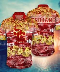 USC Trojans Button Down Hawaiian Shirt