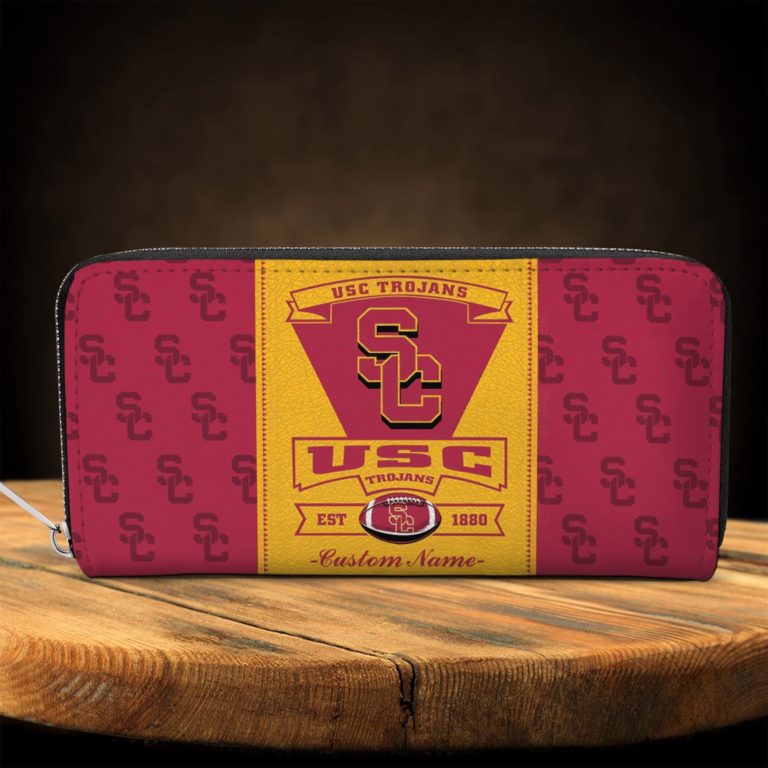 USC Trojans Custom Name Zippy Long Wallets