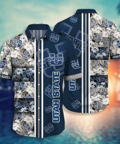 Utah State Aggies Hawaiian Aloha Shirts NCAA