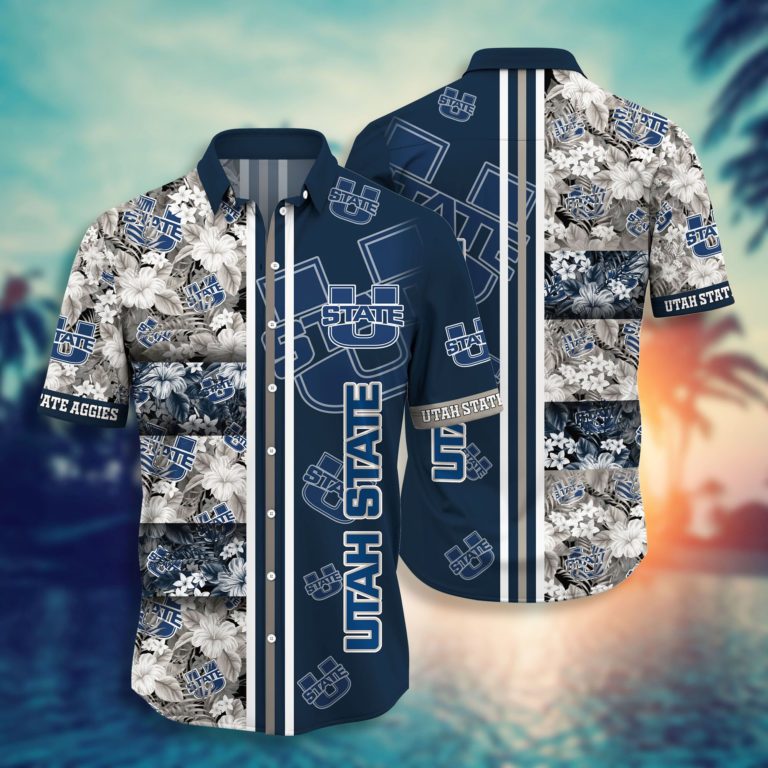 Utah State Aggies Hawaiian Aloha Shirts NCAA
