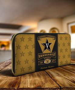 Vanderbilt Commodores Custom Name Classic Zip Wallet