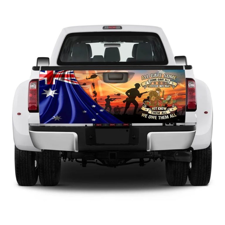 Veteran Australia All Gave Some Some Gave All Truck Tailgate Decal Sticker Wrap 2101TD