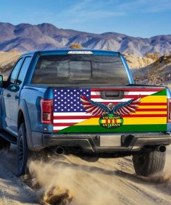 Vietnam Veteran American US Truck Tailgate Decal Sticker Wrap Vietnam Veteran American US Truck Tailgate Decal Sticker Wrap
