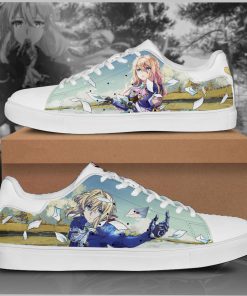Violet Evergarden Low top Leather Stan Smith Shoes, Custom Sneaker