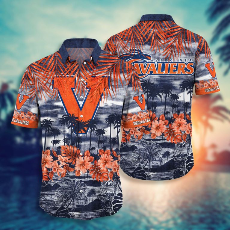 Virginia Cavaliers Button Down Hawaiian Shirt