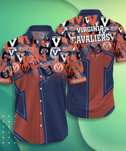 Virginia Cavaliers Short Sleeve Casual Short Sleeve Hawaiian Shirt