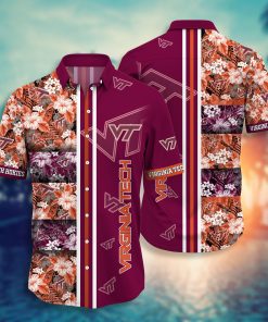 Virginia Tech Hokies Hawaiian Aloha Shirts NCAA Virginia Tech Hokies Hawaiian Aloha Shirts NCAA
