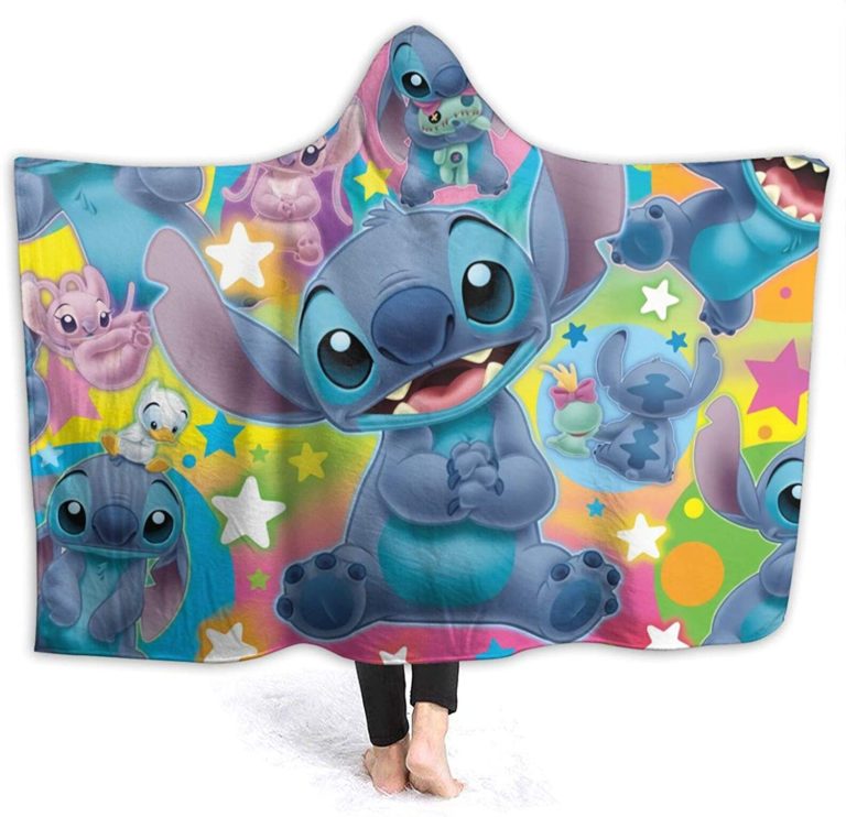 Wearable Blanket – Li-Lo & Stitch Baby Anime Hooded Blanket