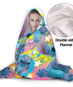Wearable Blanket – Li-Lo & Stitch Baby Anime Hooded Blanket